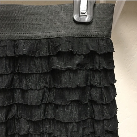 Kimchi Blue black ruffled skirt - Picture 2 of 6